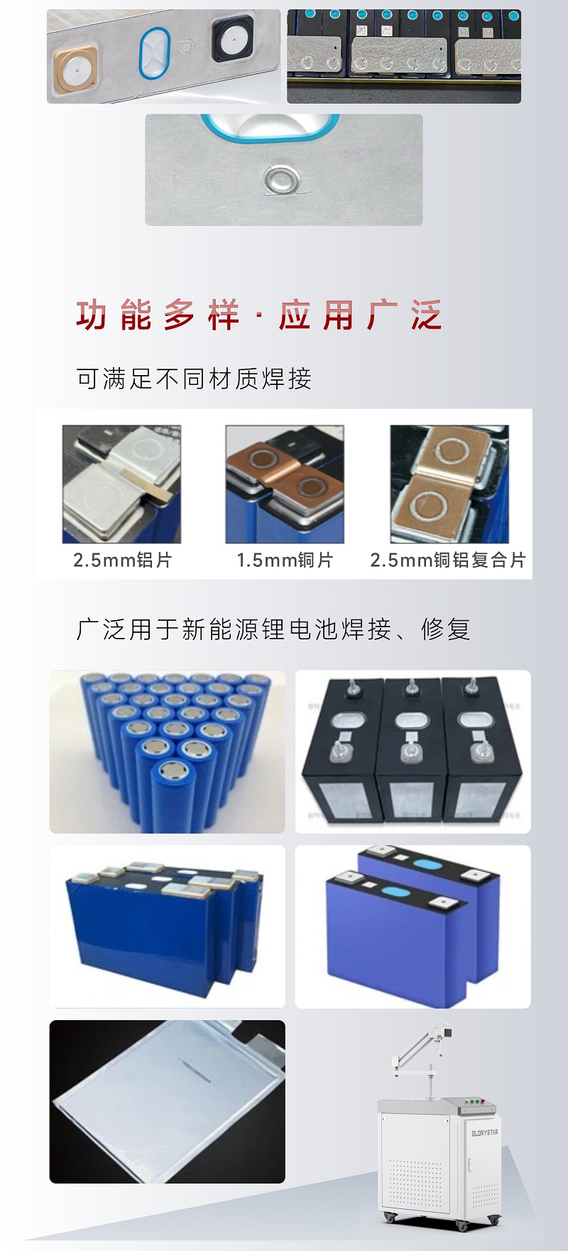 手持振镜激光焊接机，为您提供锂电池模组高效焊接1号站娱乐平台的解决方案！