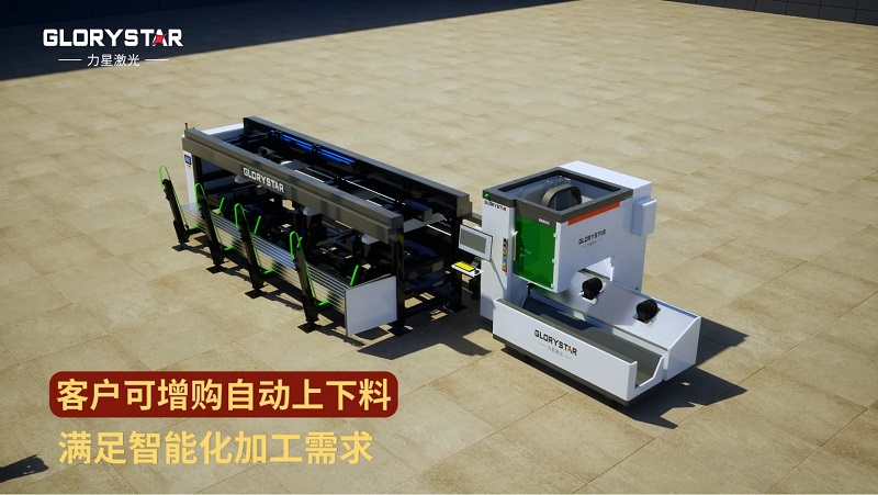 1000w-6000w双卡盘激光切管机，高效智能管材加工