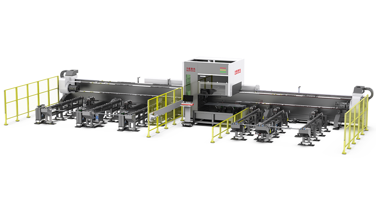 ns三卡盘重型激光切管机